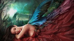 Woman wings angels fantasy art