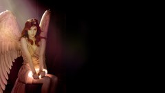 Woman wings angels models redheads