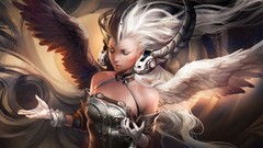 Woman wings artwork fantasy art