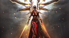 Woman wings artwork fantasy art futuristic