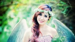 Woman wings asians Viet Nam