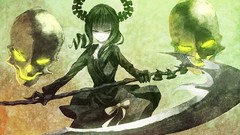 Woman wings black rock