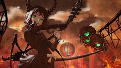 Woman wings black rock