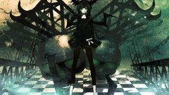 Woman wings black rock