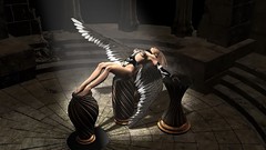 Woman wings blondes angels 3D girls