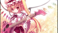 Woman wings crystals dress hats Vampires red eyes Ribbons bows 