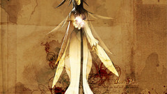 Woman wings dress Flowers