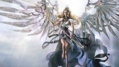 Woman wings fantasy art