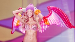 Woman wings fashion models