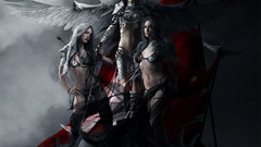 Woman wings Flags Gothic