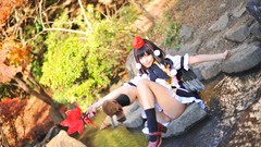 Woman wings hats brunettes touhou shameimaru aya cosplay video 