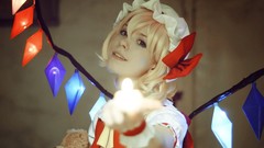 Woman wings hats touhou flandre scarlet cosplay video games