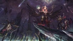 Woman wings hell horns armor angels cleavage demons artwork 