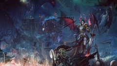 Woman wings horns armor Swords cleavage demons Succubus artwork 