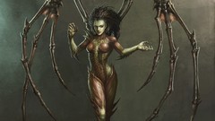 Woman wings Zerg artwork video games starcraft ii fantasy art 