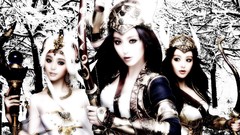 Woman winter 3D girls