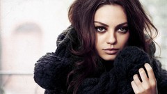 Woman wool Actress scarfs brunettes mila kunis