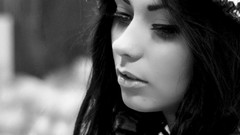 Woman wool faces monochrome models grayscale Danielle Mansutti