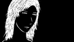 Woman work black sad