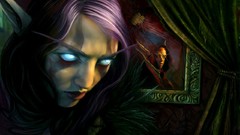 Woman world of warcraft Night Elf fantasy art