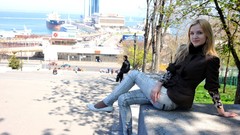 Woman young blondes models teen