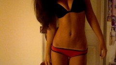 Woman young brunettes bikini