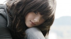 Woman young faces brunettes