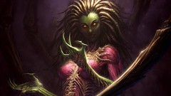 Woman Zerg starcraft swarm artwork video games fantasy art 