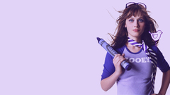 Woman zooey deschanel crayon