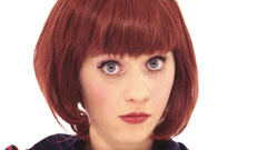 Woman zooey deschanel Simple Background