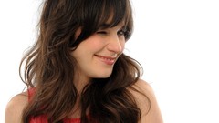 Woman zooey deschanel smiling