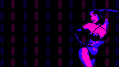 Women bikini blacklight Babe