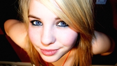 Women blue eyes faces