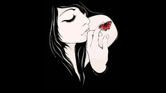 Women butterfly girl insect