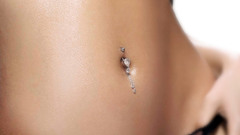 Women close-up piercing Babe