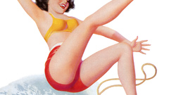 Women pin-up slip pin-ups