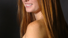 Women redheads freckles girl
