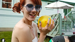 Women redheads suicide girl