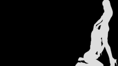 Women silhouette lesbians not