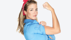 Women white background girl