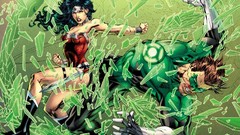 Wonder Woman Green Lantern artwork