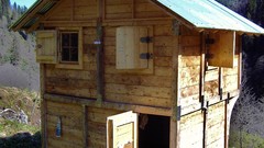 Wood architecture houses