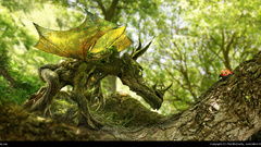 Wood dragon Art