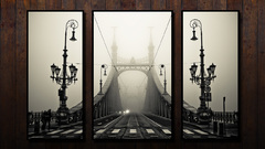 Wood fog Bridges hungary