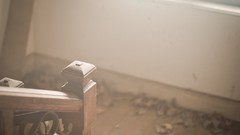 Wood houses indoors stairways window panes