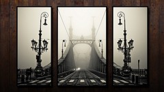 Wood wall Bridges street