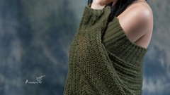 Wool asians models photo shoot black hair Korean supermodels 