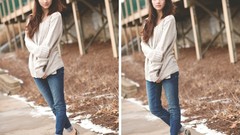 Wool jeans brunettes models emily rudd pumps high heels sweaters