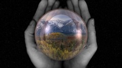 World hands The inhis