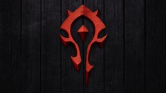 world of warcraft PC gaming horde logo